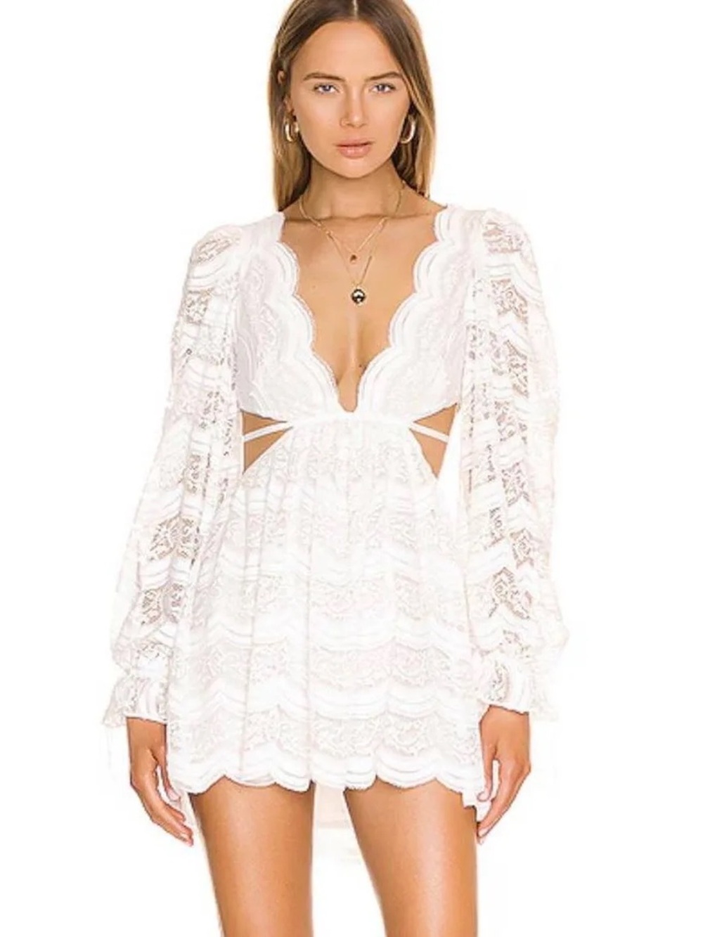 For Love and Lemons Mimi Long Sleeve Mini Dress